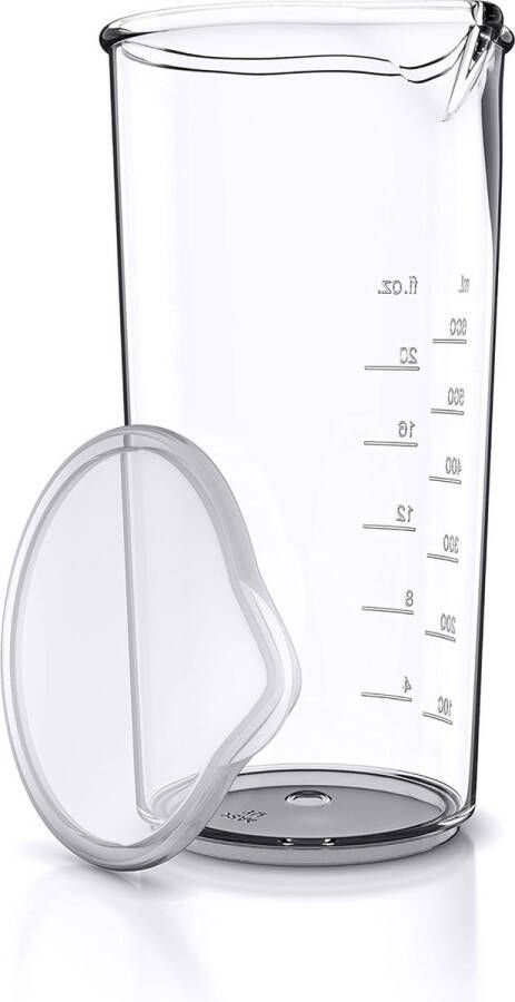 Maatbeker van kunststof 600 ml 20 oz transparante beker ideaal voor elektrische handmixers en staafmixers drinkbeker