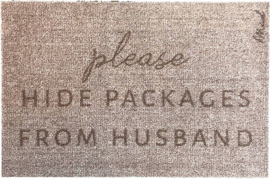 Mad About Mats Ilias please hide packages from husband deurmat schoonloop scraper wasbaar- 50x75