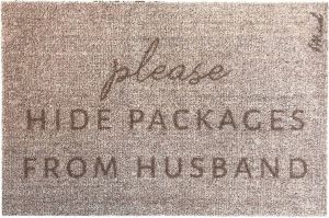 Mad About Mats Ilias please hid packages from husband deurmat schoonloop wasbaar- 50x75