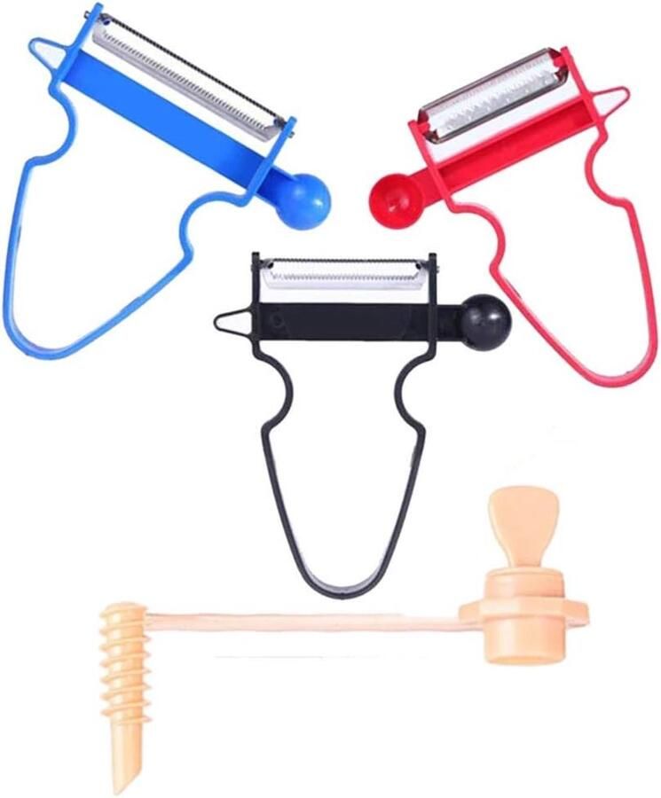 Magic Trio Dunschiller Slicers Shredders voor groenten en fruit met Spiralizer Julienne Clever Cutter en rasp Kitchen Helper Picador de Verduras Pelador Papas