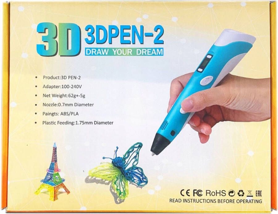 MAGISCHE PEN 3D PRINTER PEN SET + NAVULLINGEN pen VOOR KINDEREN navulling