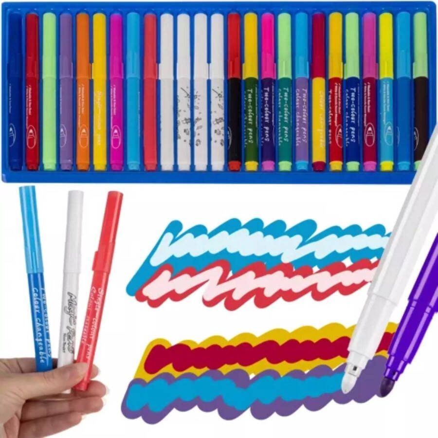Magische Stiften Set 25 stuks voor uren creatief kleur en teken plezier