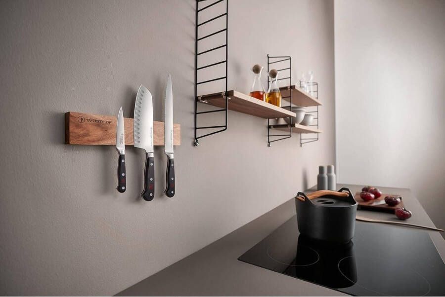 Magneetstrip 30 cm voor keukenmessen met WÜSTHOF Opbergsysteem voor messen Magnetic strip knife holder