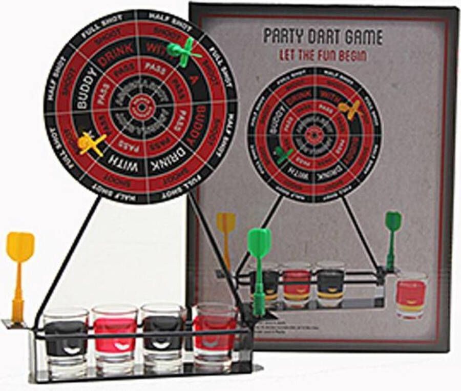 Magnetic Drinking Darts Inclusief 4 shotglaasjes