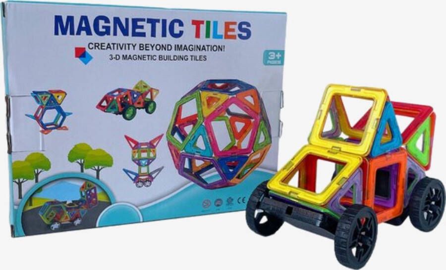 Magnetic tiles magnetische tegels bouwstenen 148 stuks