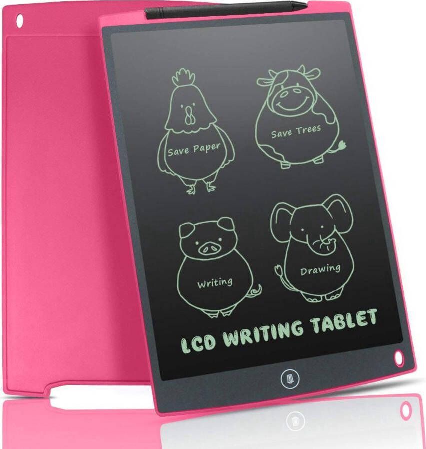 Magnetisch LCD tekenbord Creatief leren tekenen voor volwassenen en kinderen 12 INCH Digitale tekentablet Schrijfbord Milieuvriendelijk Leerzaam Ultra Dun -Drawing tablet Makkelijk mee te nemen! inclusief stylus pen & batterij!