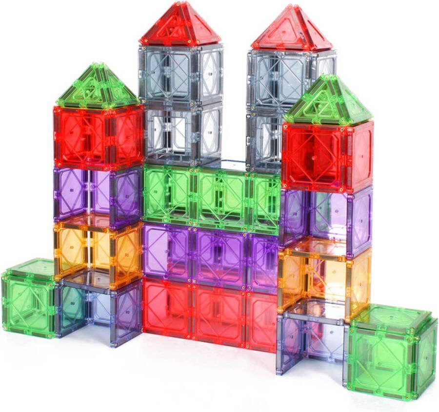 Magnetisch Speelgoed – 110 stuks Constructie speelgoed Magnetische tegels Montessori speelgoed knikkerbaan knikkerbanen Magnetic toys Magnetische bouwstenen Speelgoed Kinderen