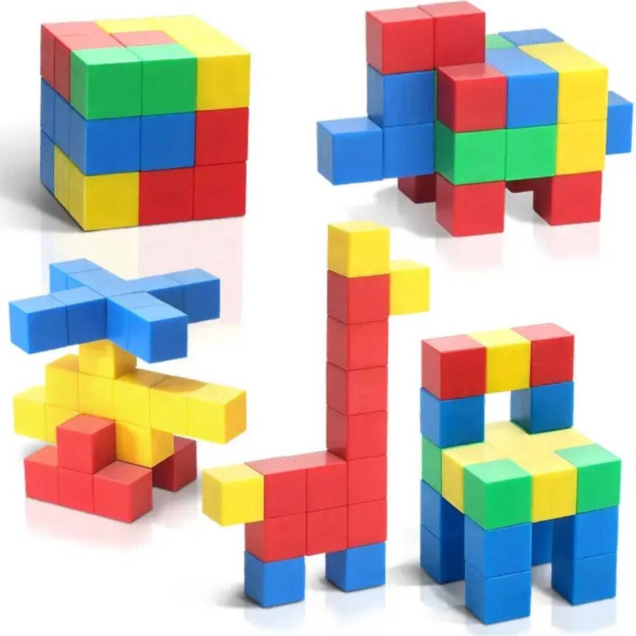 Magnetisch Speelgoed 25 Stuks Magnetische Speelgoed Veilig Voor Kinderen Voordeelset Magnetisch Speelgoed Grote blokken 4CM