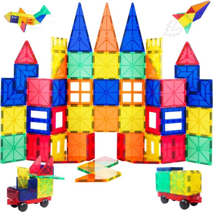 Magnetisch Speelgoed Educatief Speelgoed Constructie speelgoed 100 stuks Magnetic Tiles