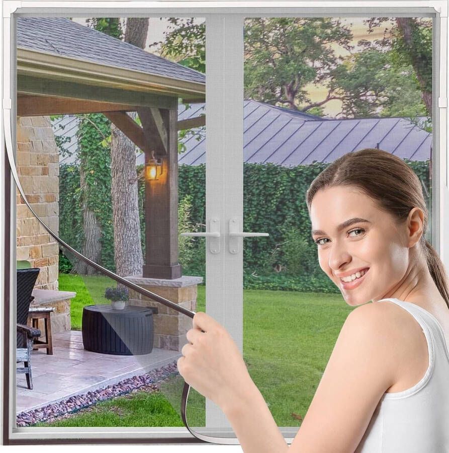 Magnetisch venster scherm 100 * 120 cm eenvoudige installatie DIY klamboe vliegenscherm zoekwoord 1 zoekwoord 2 Raamscherm