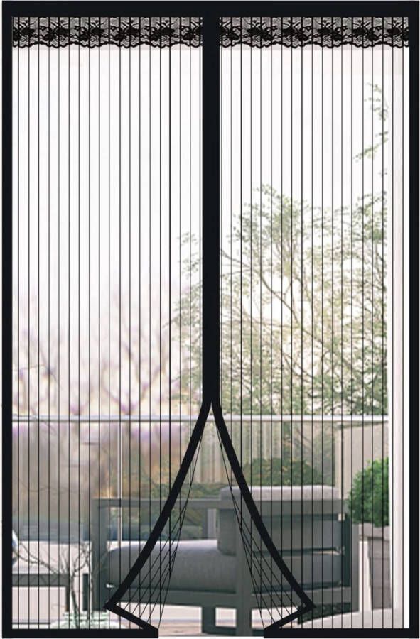 Magnetisch vliegengaas voor deur muggengordijn met magnetische sluiting zonder boren voor balkondeur kelderdeur terrasdeur (80 x 200 cm)