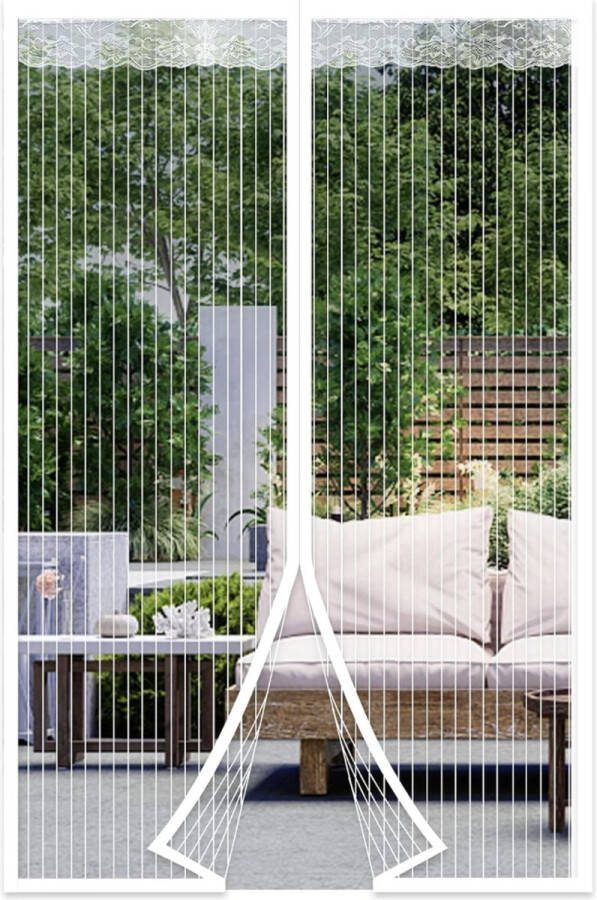 Magnetisch vliegengaas voor deuren 120 x 240 cm hordeur insectenbescherming deur geen spleet eenvoudig te installeren zonder boren houdt insecten buiten laat frisse