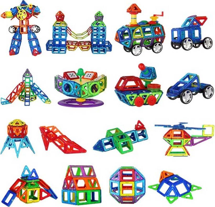 Magnetische Bouwblokken 119 Stuks Magnetisch Speelgoed Bouwstenen Speelgoed Jongens & Meisjes 4 Jaar 5 Jaar Magnetische Tegels Constructie Speelgoed Magneten Speelgoed Magnetische Bouwstenen Magnetische Blokken