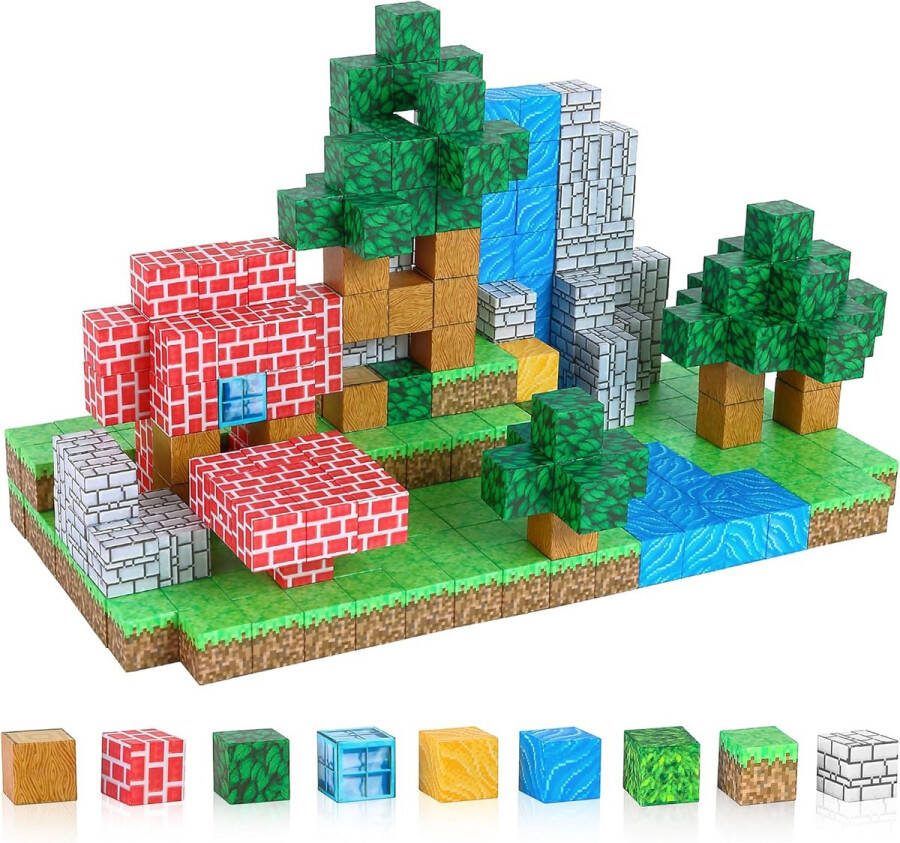 Magnetische bouwstenen Voor jongens en meisjes van 3 jaar Montessori speelgoed Magneet blokken 100 stuks