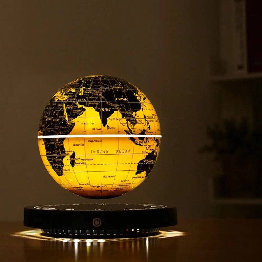 Magnetische Levitatie Lamp met Drijvende Aarde – LED Globe Roterende Sterrenhemel Bedlamp Origineel Kerstcadeau