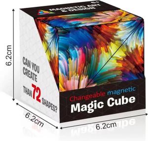 Magnetische Magische Kubus Multicolor 70+ Vormen Anti-Stress Fidget Toy