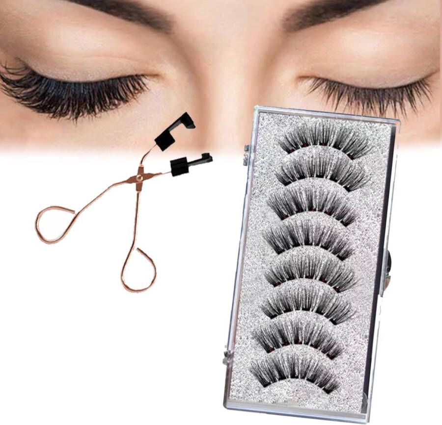 Magnetische Nep Wimpers Valse Wimpers Met clip Herbruikbare magnetische wimperset Nepwimpers Oogmake-up lashes 3D magnetische wimpers Langdurig en herbruikbaar Magnetische wimpers Natuurlijke uitstraling Geen lijm
