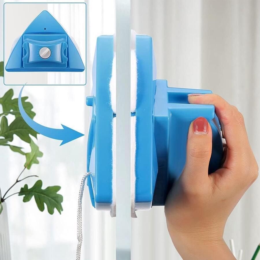Magnetische raamreiniger dubbelzijdige raamreiniger 5 bestanden glaswisser voor ramen van 4 tot 28 mm
