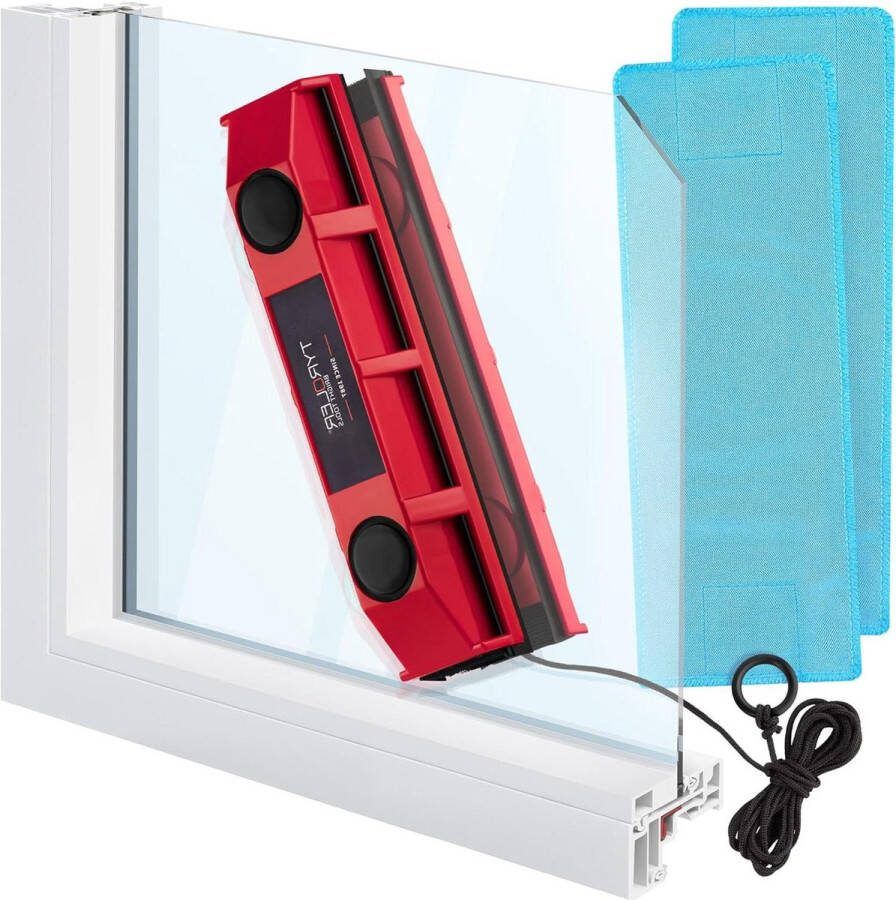 Magnetische raamreiniger voor enkele beglazing Geschikt voor 2-8 mm raamdikte Glasreiniger