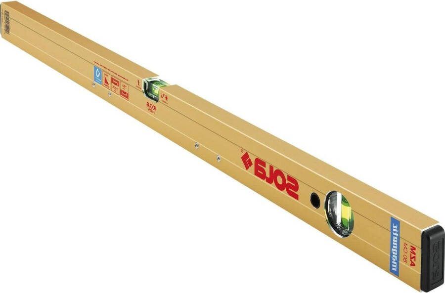 Magnetische waterpas AZM lengte 300 mm goud 30 cm