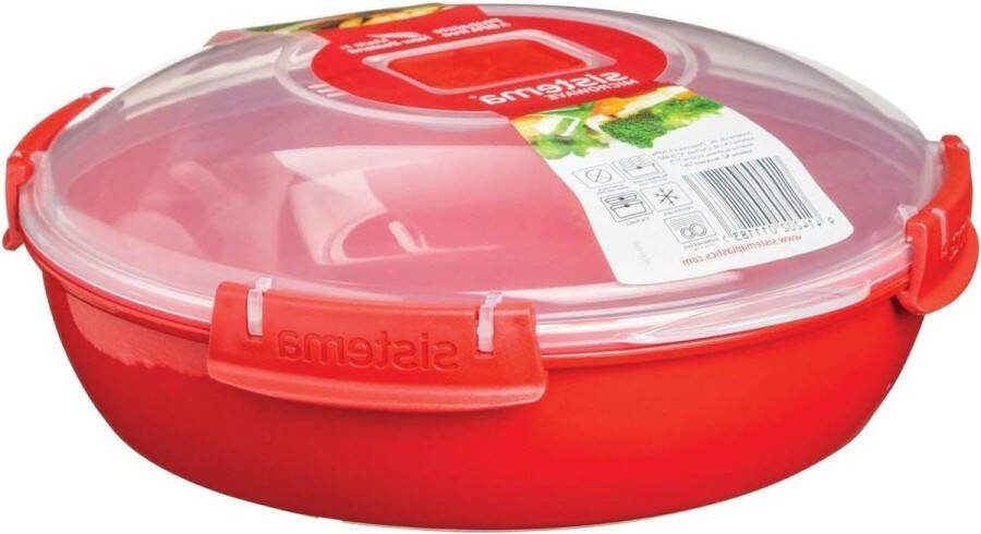 Magnetron Bord Rood 13 Liter Capaciteit magnetron bakjes met deksel