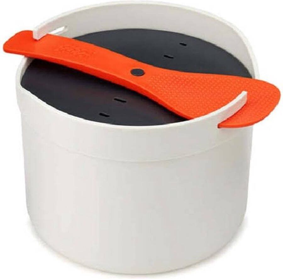 Magnetron Rijst en Graankoker Stoompan 2 Liter Steen Oranje