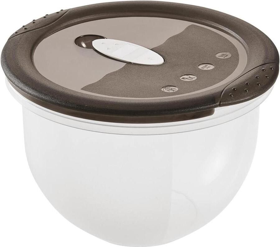 Magnetron vriescontainer Laura 15 liter polypropyleen transparant kristalgrijs magnetron bakjes met deksel