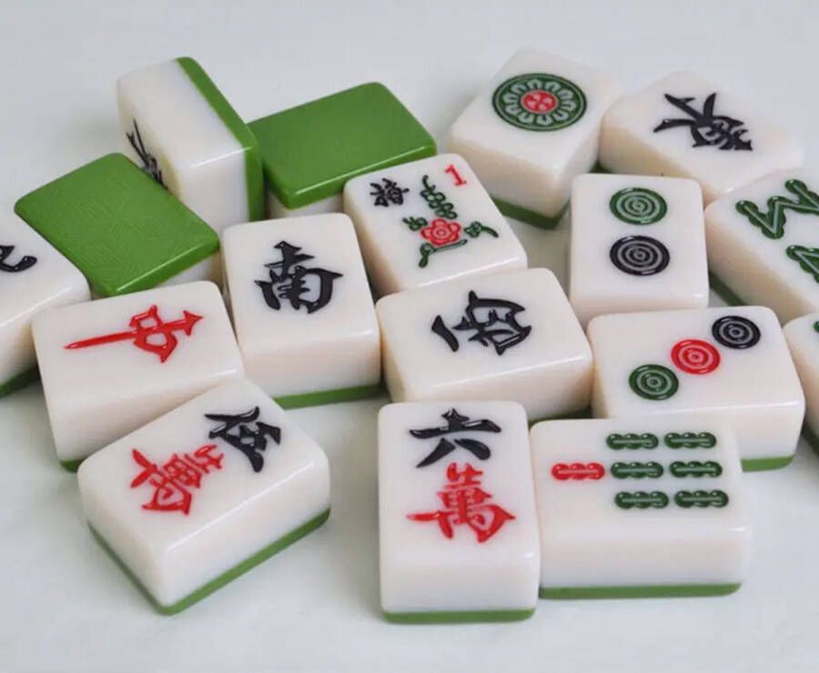 Mahjong Set Traditioneel Chinees Tegelspel Mahyong 144 stenen