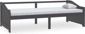 Maison Exclusive Bedbank 3-zits massief grenenhout donkergrijs 90x200 cm