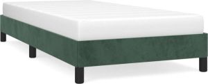 Maison Exclusive Bedframe fluweel donkergroen 90x200 cm