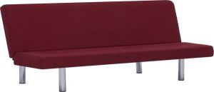 Maison Exclusive Slaapbank polyester wijnrood