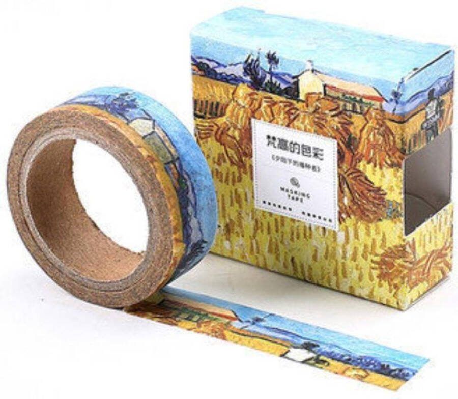 Merkloos Sans marque Maïsoogst in Provence | Vincent van Gogh Washi Tapes | Masking Tape | Schilderijen | Kunst | Art | Natuur | Landschappen | Prachtige Natuur Graan Boerderij Bergen Landschap | Bullet Journal | Journalling | Journaling | Masking Tape