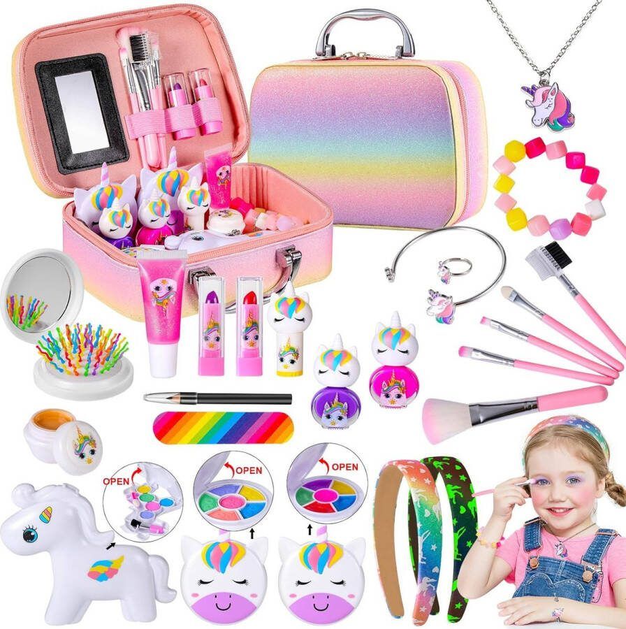 Make Up Koffer Meisjes Make Up Koffer Make Up Set Voor Meisjes Make Up Koffer Kinderen Make Up Meisjes