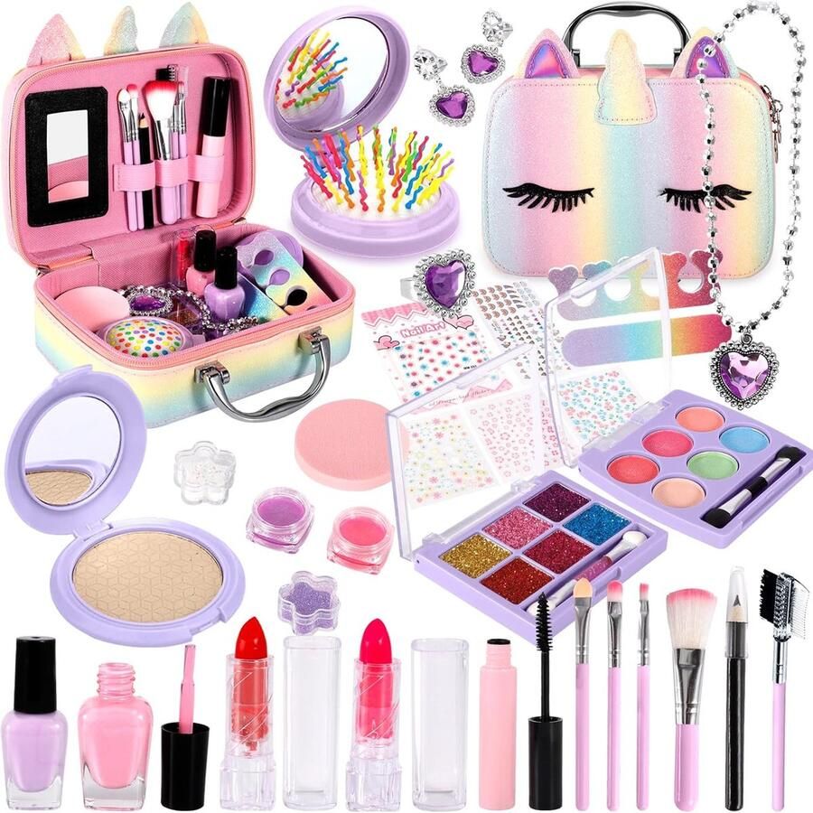 Make Up Koffer Meisjes Make Up Koffer Make Up Set Voor Meisjes Make Up Koffer Kinderen Make Up Meisjes