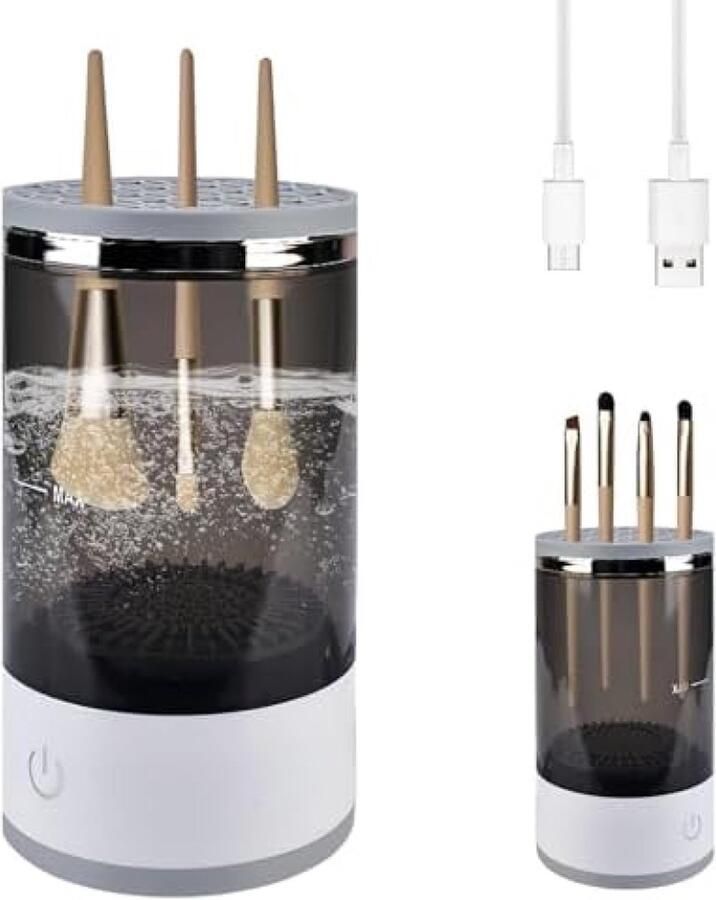 Make-up kwastreiniger: USB-borstelreiniger automatische make-up kwastenreiniger