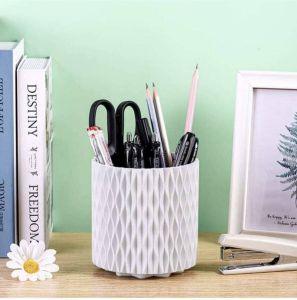 Make up organizer Make up kwasten houder Draaibaar Wit Trendy Pennenbakje Draaibaar