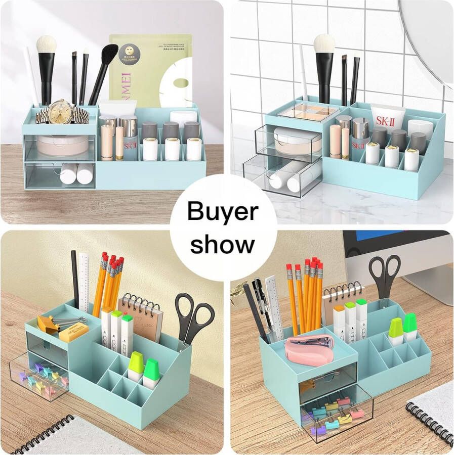 Make-up organizer met laden make-uptafel cosmetica make-up-organizer voor cosmetica badkamer voor commode slaapkamer voor het opbergen van kleine voorwerpen