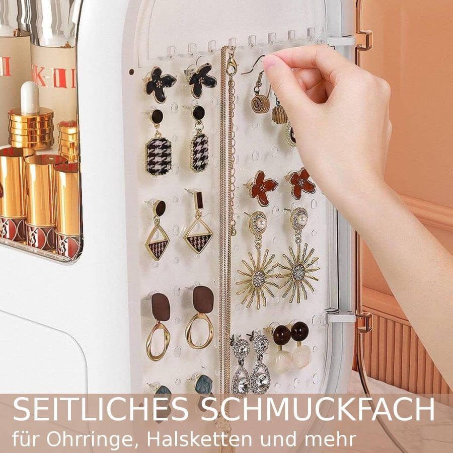 Make-up organizer met schuifladen waterdicht en stofdicht cosmetica-organizer make-uptafel badkamer make-up parfum nagellak cosmetica make-up-opslag beauty-accessoires badkamer