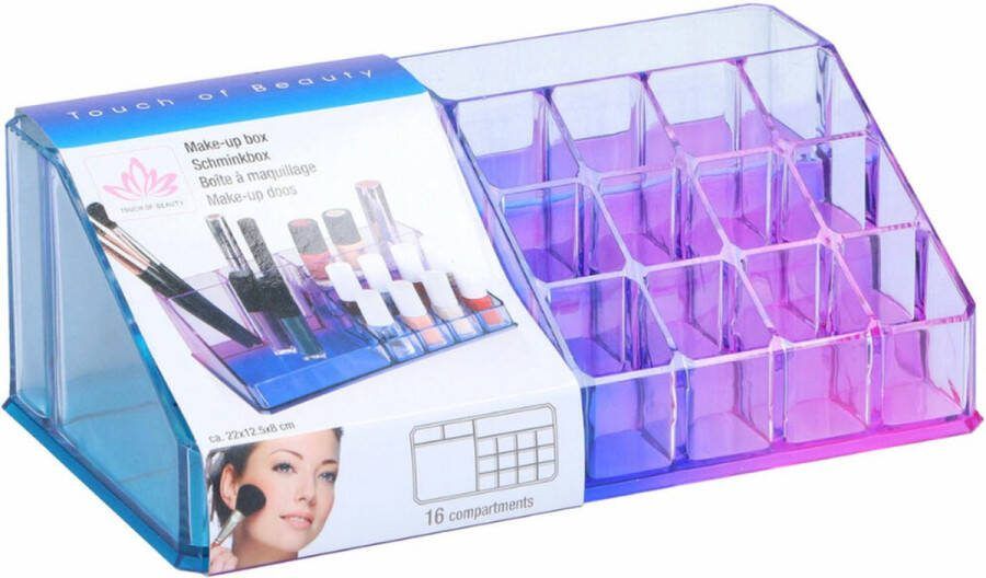 Make-up organizer Paars 12.5 x 21.5 x 7.8 cm
