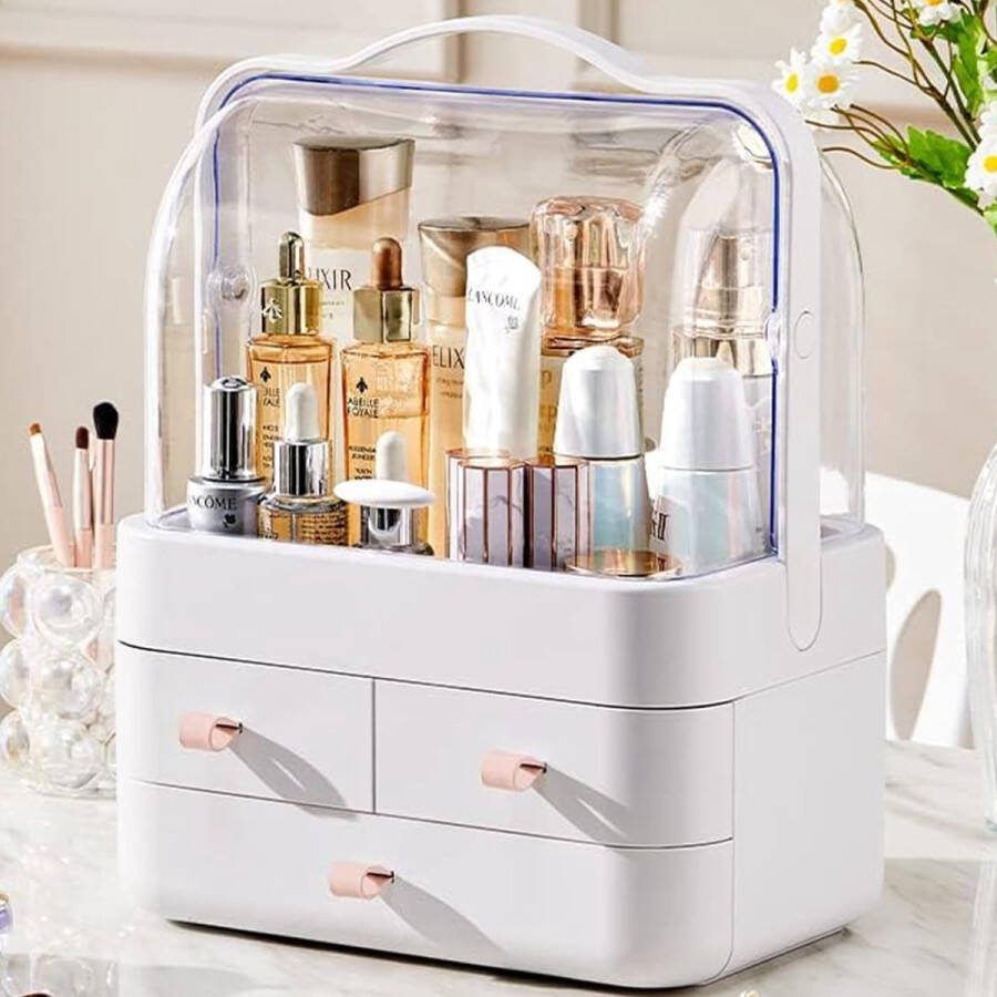 Make-up organizer Transparante cosmetische opbergdoos Slaapkamer Badkamer Organizer