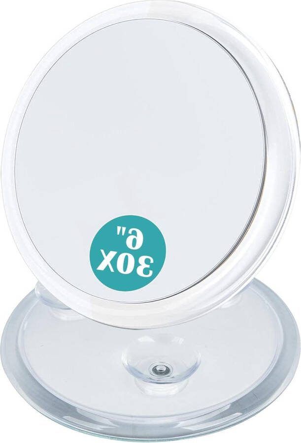 Make-up Spiegel 30X Vergrootspiegel Stick On Zuignappen Reisspiegel 15cm Diameter