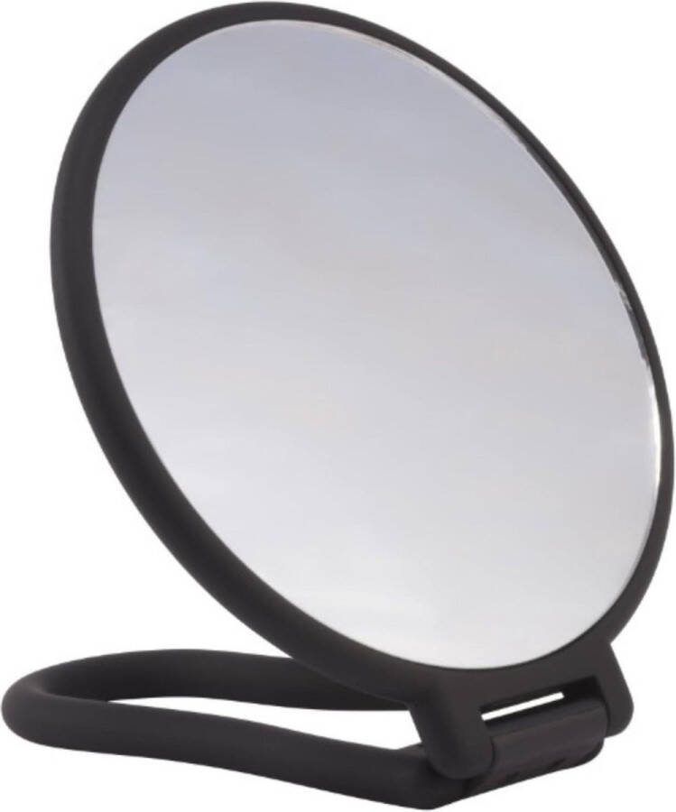 Make-up spiegel Aanpasbare spiegel 3-voudige vergroting dubbelzijdige ronde zwart design nauwkeurig stylen neer te zetten op te hangen 145 x 14 x 1 cm