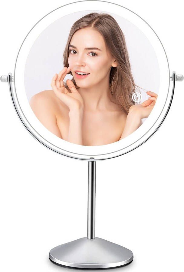 Make-up spiegel LED Cosmetische Spiegel 10X Verlichting Vergroting met Licht USB Tafelspiegel Make-up Spiegel Mirror with Light Touch