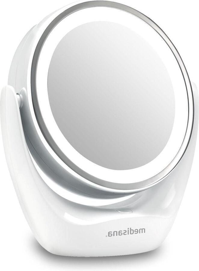 Make-up spiegel met LED-verlichting en 5x vergroting 360° draaifunctie Tafelspiegel met ronde vorm (CM 835)