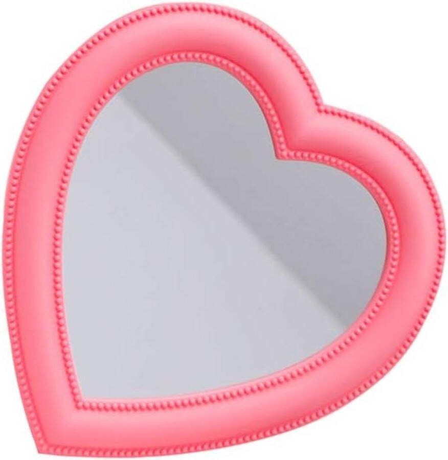 Make-up Spiegel Staande Valentijnsdag Cadeaus Vorm Van Een Hart Tafel Cosmetische Handspiegel Meisje Hart Kantoor Herat
