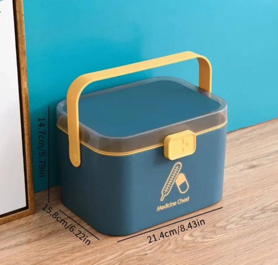 Makeup box Medicijnbox Thuiszorg Medicijn doos Draagbare EHBO doos make up doos