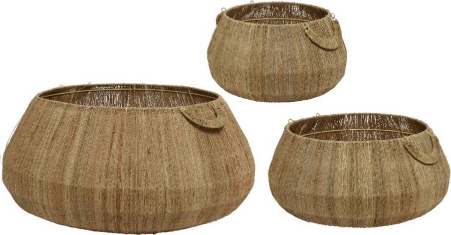 Kaemingk Mand (set 3 Stuks) Bojack Aardewerk Naturel 48 x 30 x 48 cm (BxHxD)