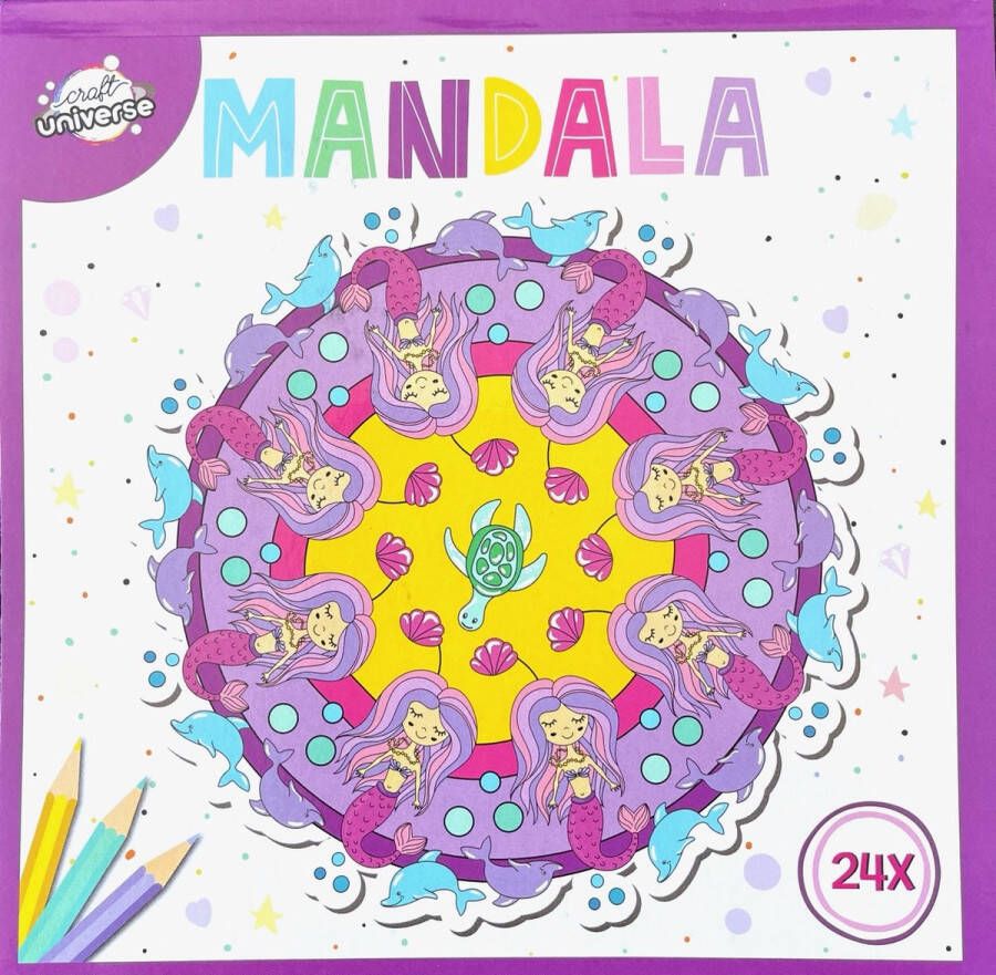 Craft universe Mandala Kleurboek voor Kinderen Zeemeermin in de Zee