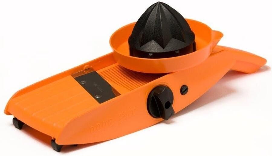 Mandoline Groente-Fruit Snijder Julienne Cutter Chopper Juicer Oranje Kleur