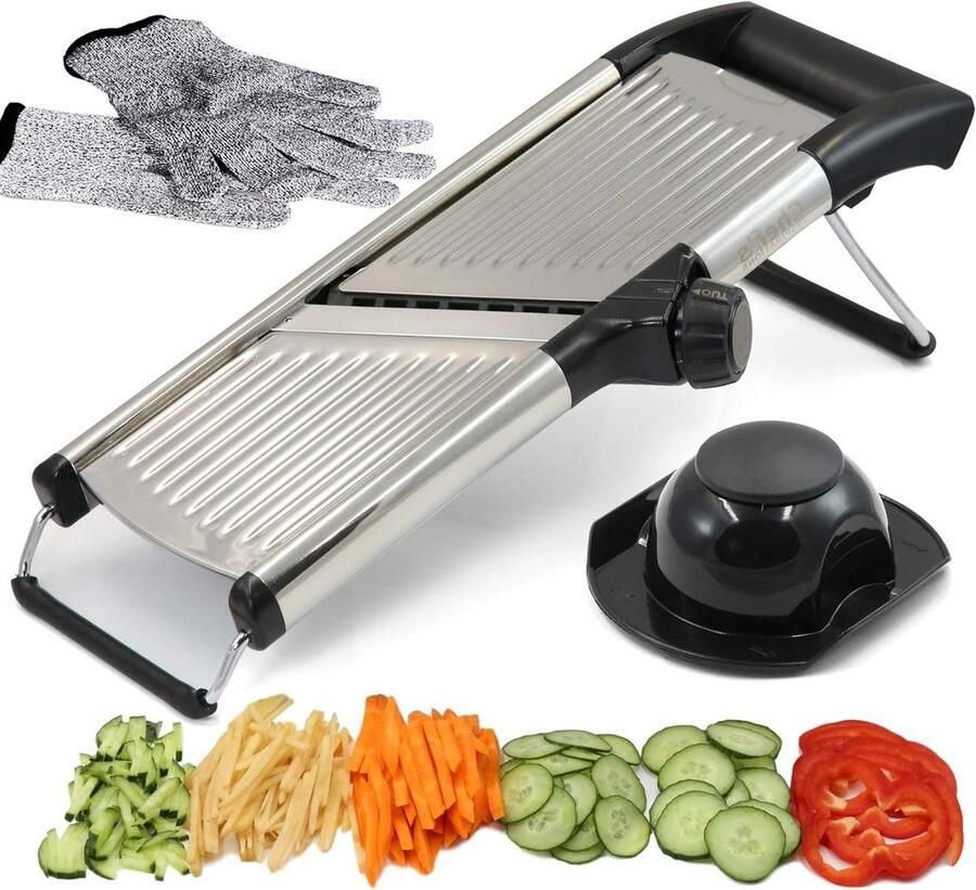 Mandoline groenteschaaf geweldige Chef's Inspirations groentesnijder voor levensmiddelen groenten en fruit professionele kwaliteit juliennesnijder